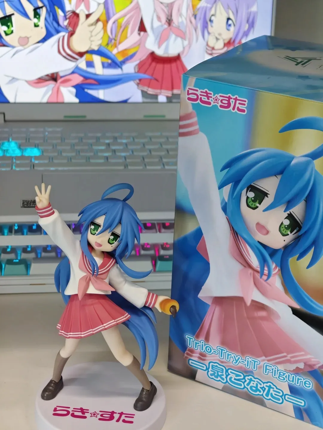 18CM Anime Izumi Konata Figur LuckyStar Figur Auf Lager Original FuRyu Modell Spielzeugpuppe Actionfigur Sammlerstück Geschenk PVC – Detail 10
