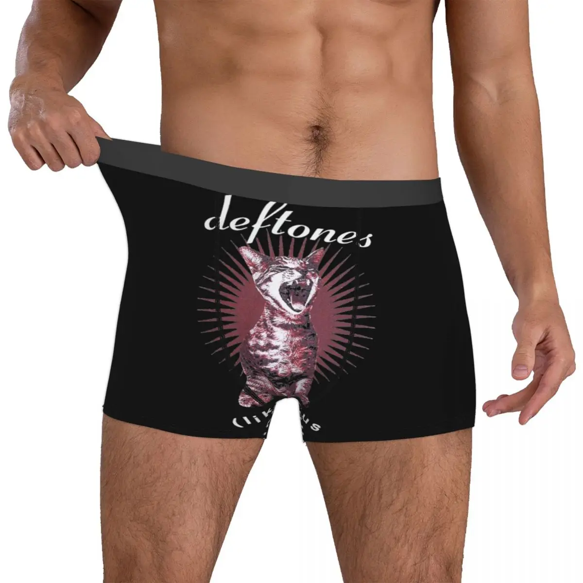 Deftones Band White Pony Album Herrenunterwäsche Alternative Metal Music Boxershorts Höschen Neuheit Polyester Unterhose