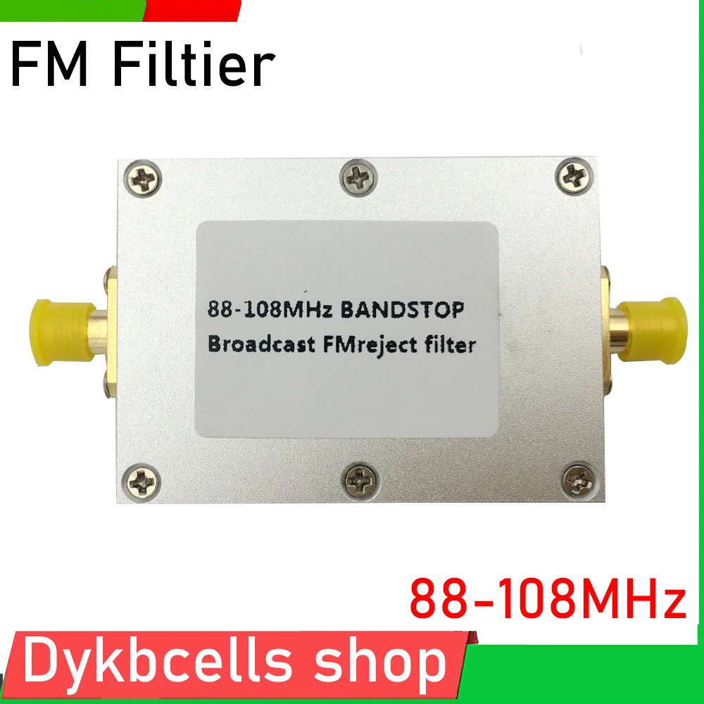 Imagem -04 - Armadilha fm 88 Mhz108 Mhz Filtro Banda Rtl-sdr Blog Transmissão fm Banda Receptor Sma para Amplificador de Rádio Ham
