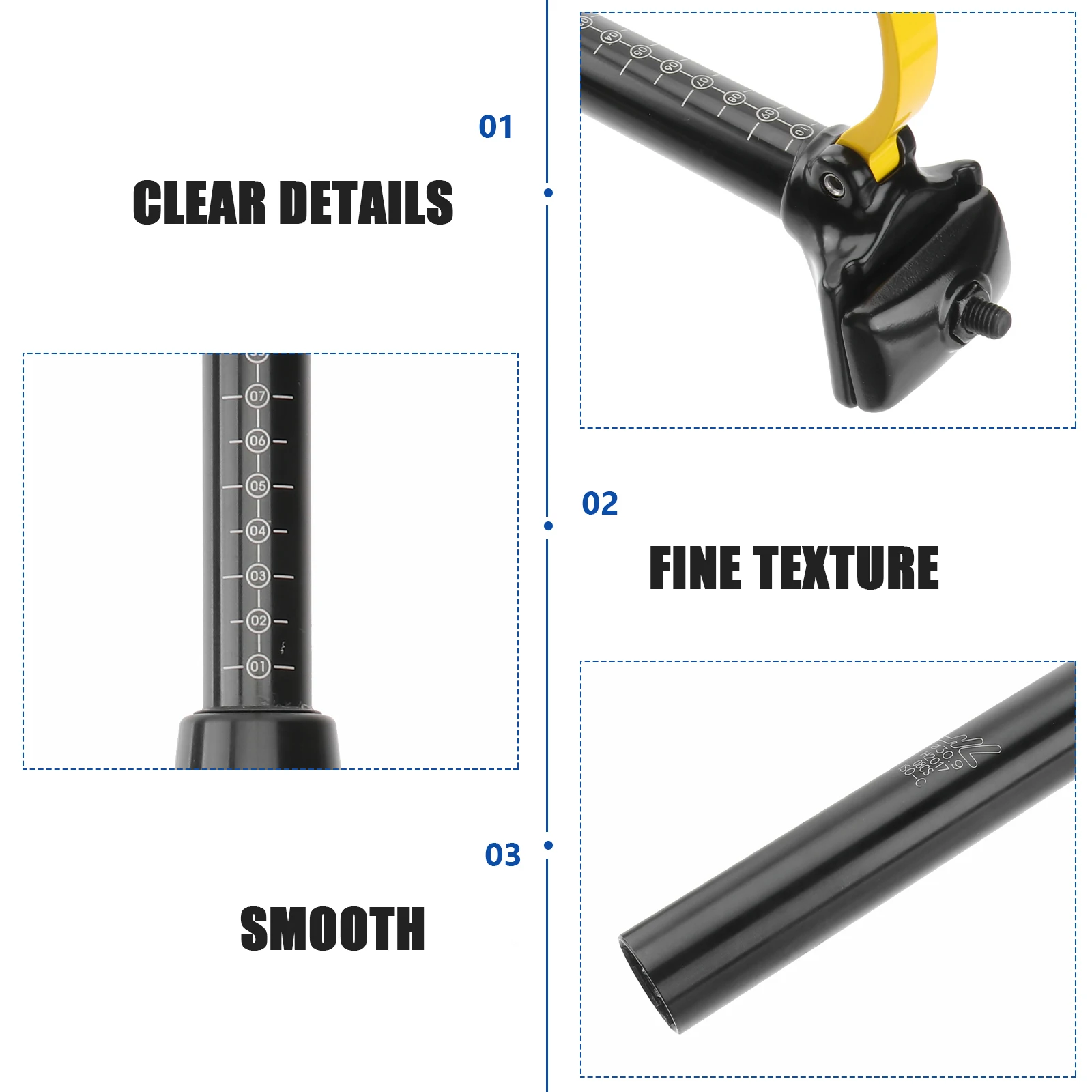 

Professional Bike Seat Post Dropper 31.6mm x 350mm Adjustable Aluminum Alloy Mountain Road Bicycle Suspension Posts