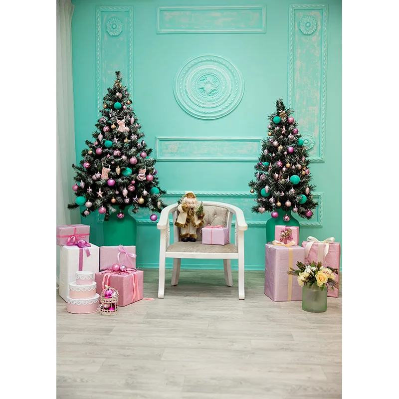 NITREE Christmas Indoor Theme Photography Background Christmas tree Children Backdrops For Photo Studio Props JPE-03