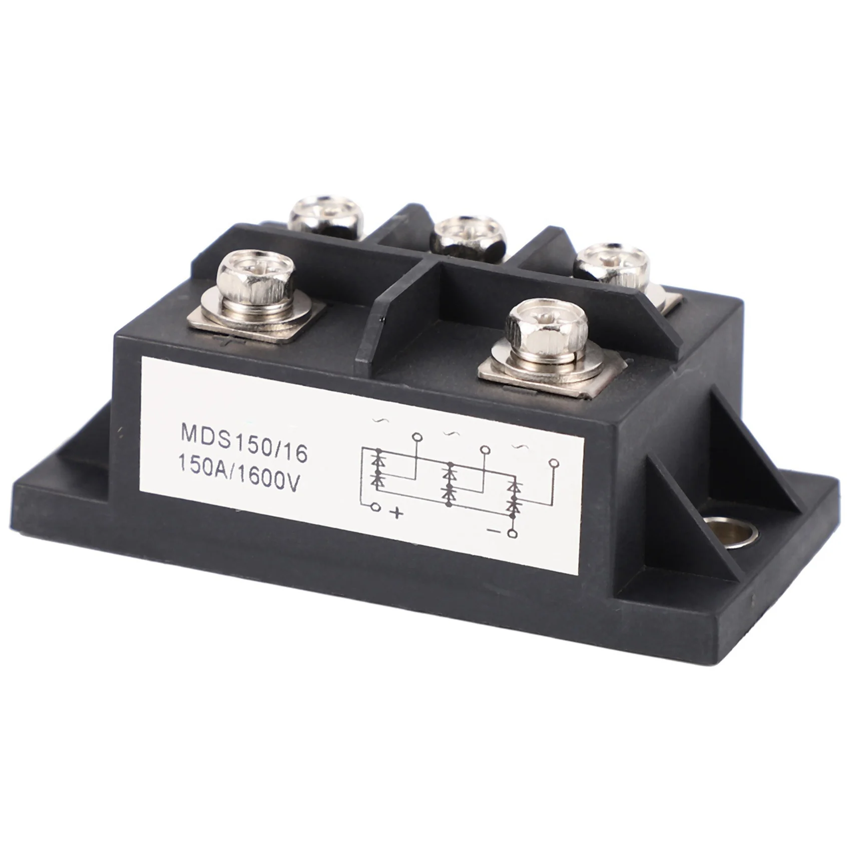 Ingenious-2X MDS150A 3-Phase Diode Bridge Rectifier 150A Amp 1600V Copper 150 Celsius 80X40x33mm Metal Case Diode Bridge Control