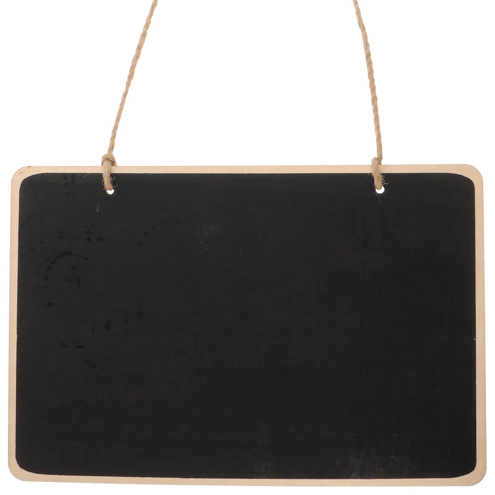 

Mini Wooden Chalkboard Sign Hanging Door Message Board Reusable Erasable Small Blackboard for Home Cafe Office Patio Decoration