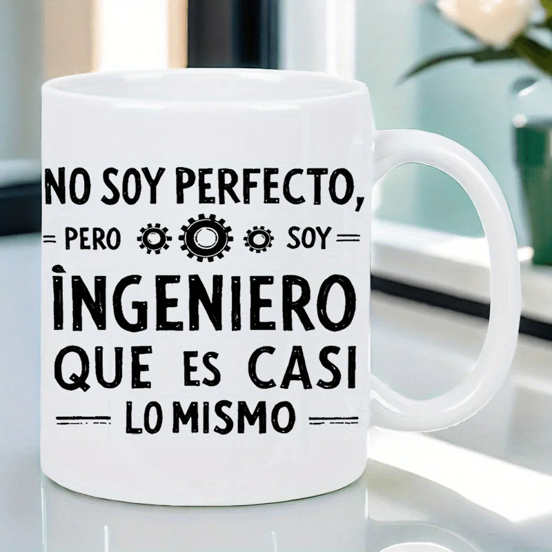Perfectionist Engineer S White Ceramic Ceramic White Mug Unique Gift for Engineering Enthusiasts High Quality Coffee Cup