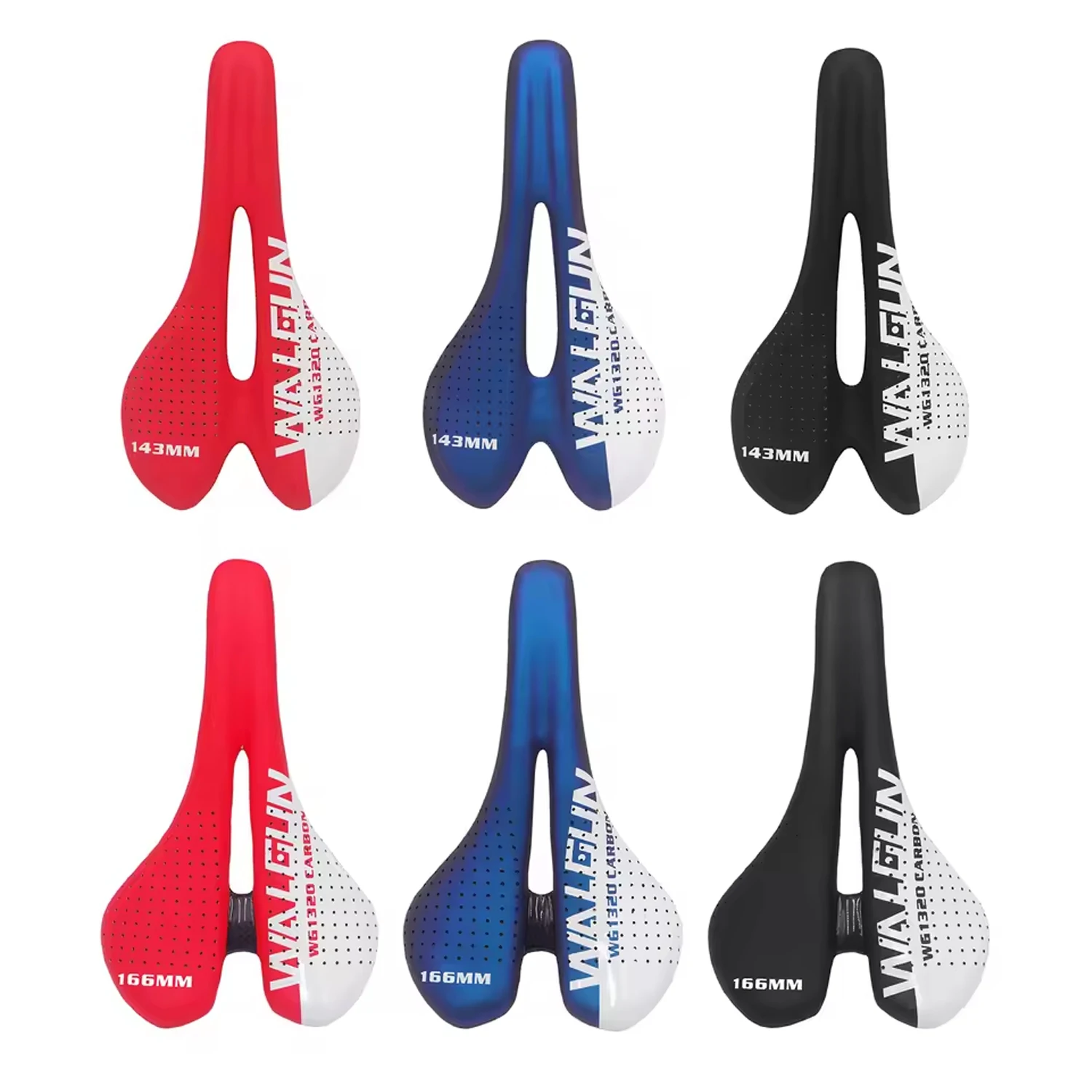 Ultralight Bicycle Saddle Breathable Racing Seat Carbon Fiber Road Mtb 143/166mm Carbon Material Pads PU Leather Cushions Seat