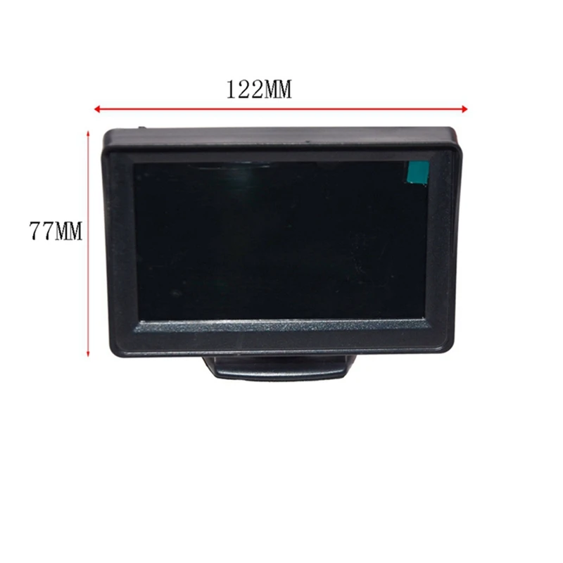 Câmera de visão traseira completa, display lcd tft de 4.3 polegadas de alto grau ou monitor à prova d'água, visão noturna, backup de ré