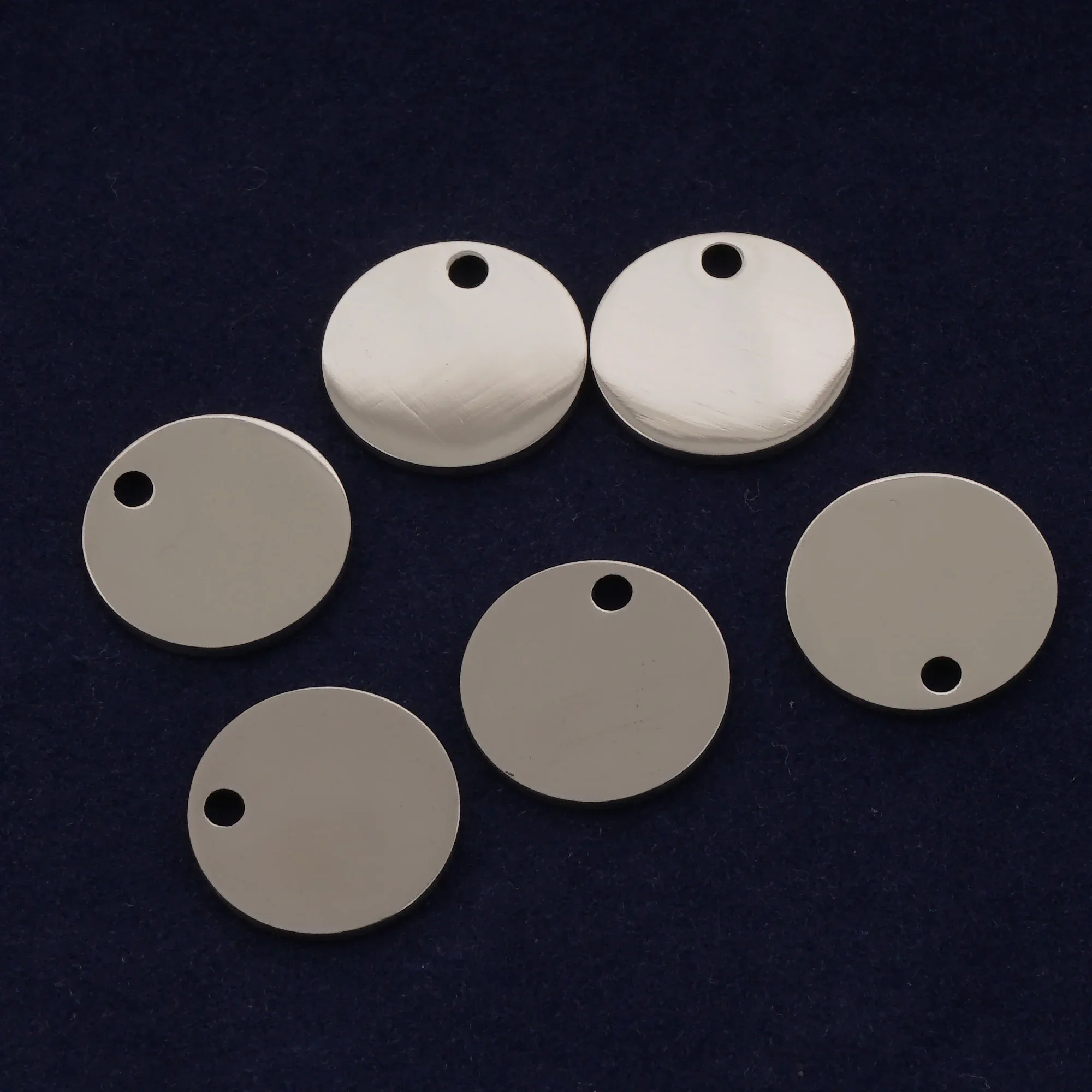 10pcs 9/16'' Round Metal,stainless Steel Blank,18 Gauge Mirror Polished Pendant Charm,jewelry Diy,14.5mm  Engravable Blank