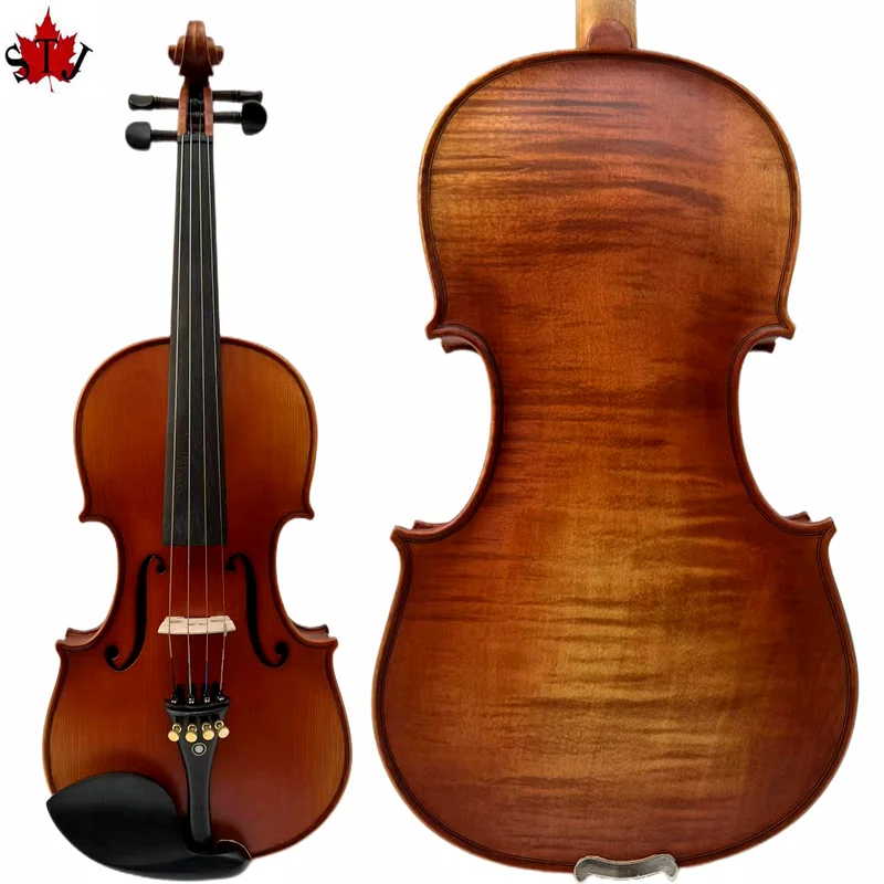 

Strad style SONG Master 4/4 violin ,Whole best flamed back,rosewood accessories Indonesia A grade ebony accessories#15443