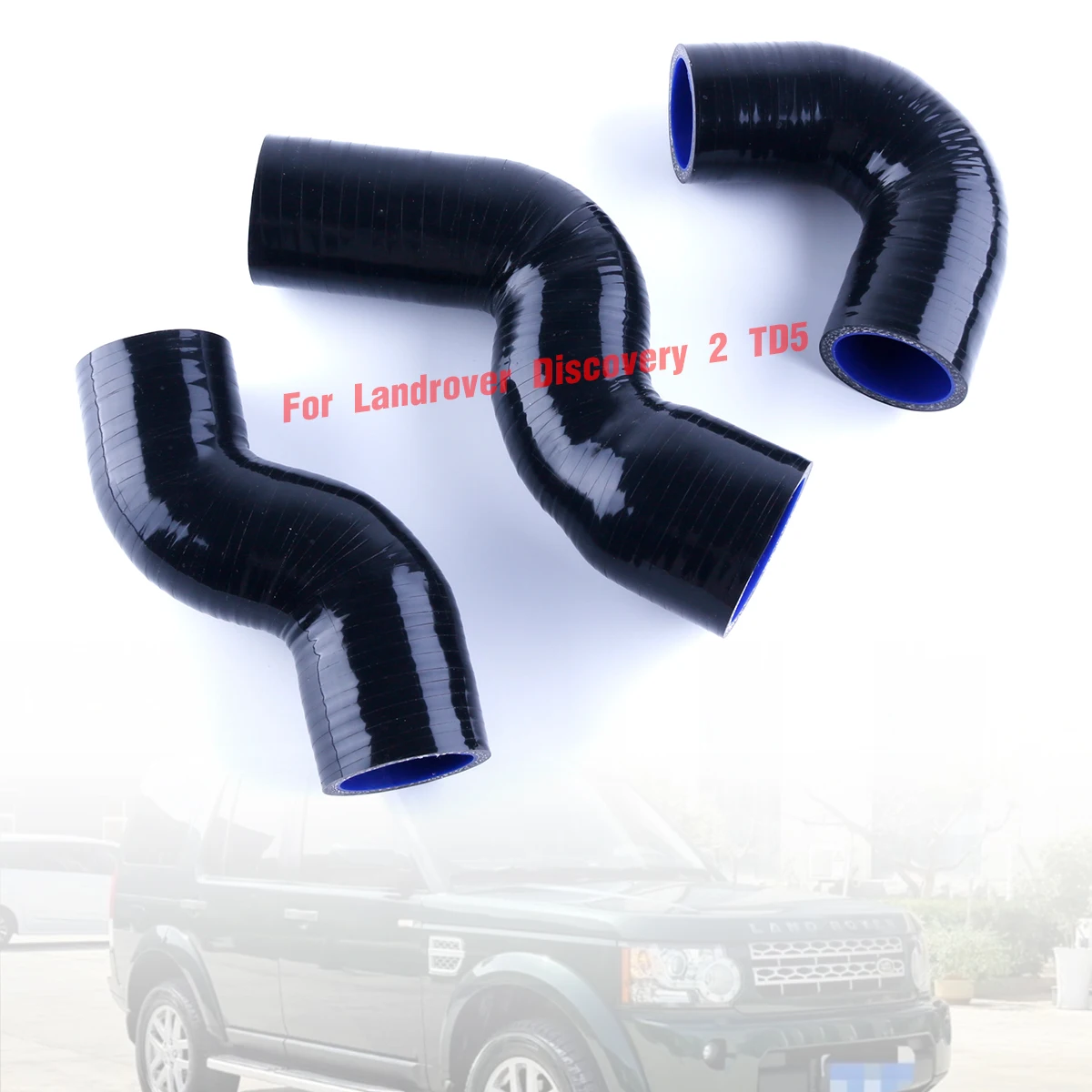 

4Ply Black For 1999 2000 2001 2002 2003 2004 Landrover Discovery 2 TD5 Silicone Turbo Intercooler Pipe Hose Kit