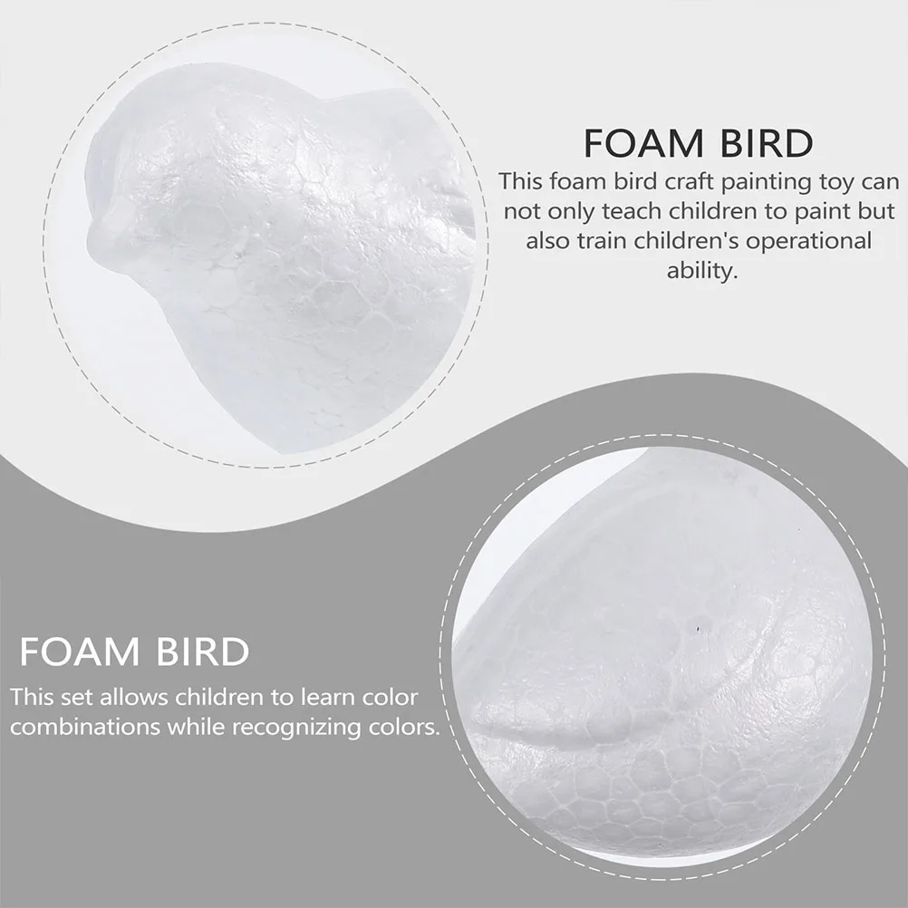 12 قطعة للأطفال لتقوم بها بنفسك رغوة الطيور اللوحة الحرفية الفنية الحرفية الطيور التعليمية للأطفال التعرف على تطوير المهارات آمنة دائم