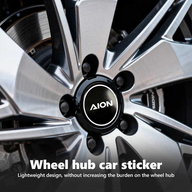 Car Wheel Center Hub Caps Badge Sticker Emblem Decals Accessories For GAC AION 2026 LX Plus UT‌ RT‌ S‌ Plus‌ Y‌ I60‌ N60‌ V SUV