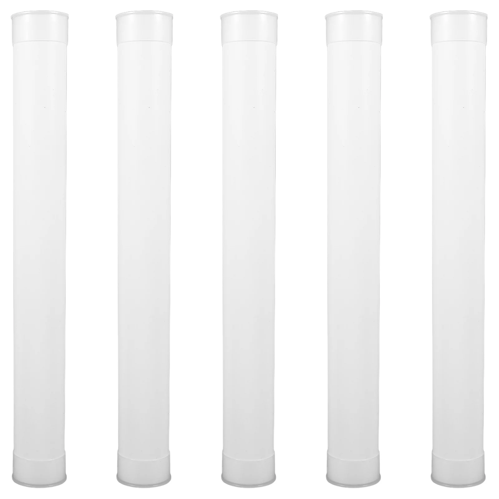 5 Pcs Storage Tube Poster Tubes for Mailing Print Clear Drawing Thing Round