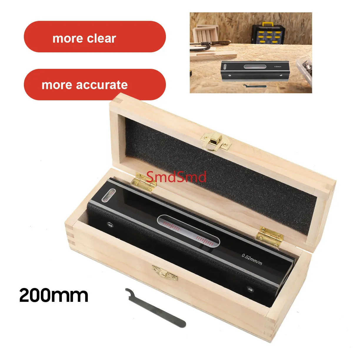 0.02mm 150/200mm Mechanical Frame level Meter Instrument Measuring Tools Precision spirit levels for Equipment Adjustment