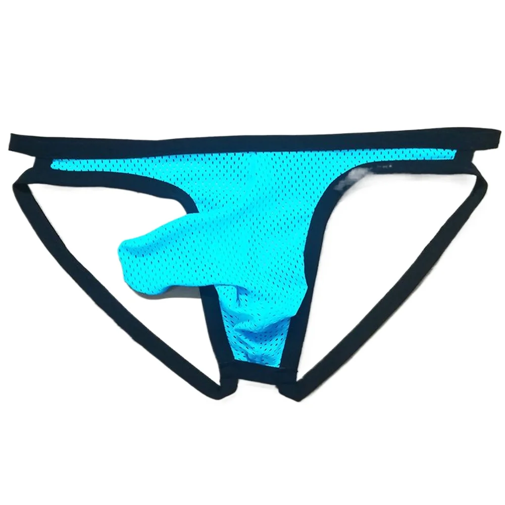 

Новые мужские джокстрапы и стринги 2025 года из нейлоновой сетки, мужское нижнее белье с вырезом «слоновий хобот», трусы-стринги с открытыми бедрами, большие размеры
