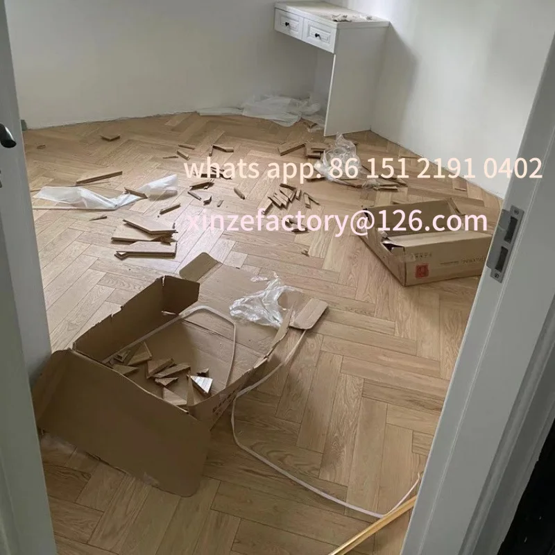 أرضية متعرجة من الخشب الصلب قابلة للتخصيص #4