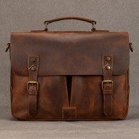 New Retro leather Men's Bag luxury Handbag Briefcase High-Quality Shoulder Bag Casual Men's Bag Trend