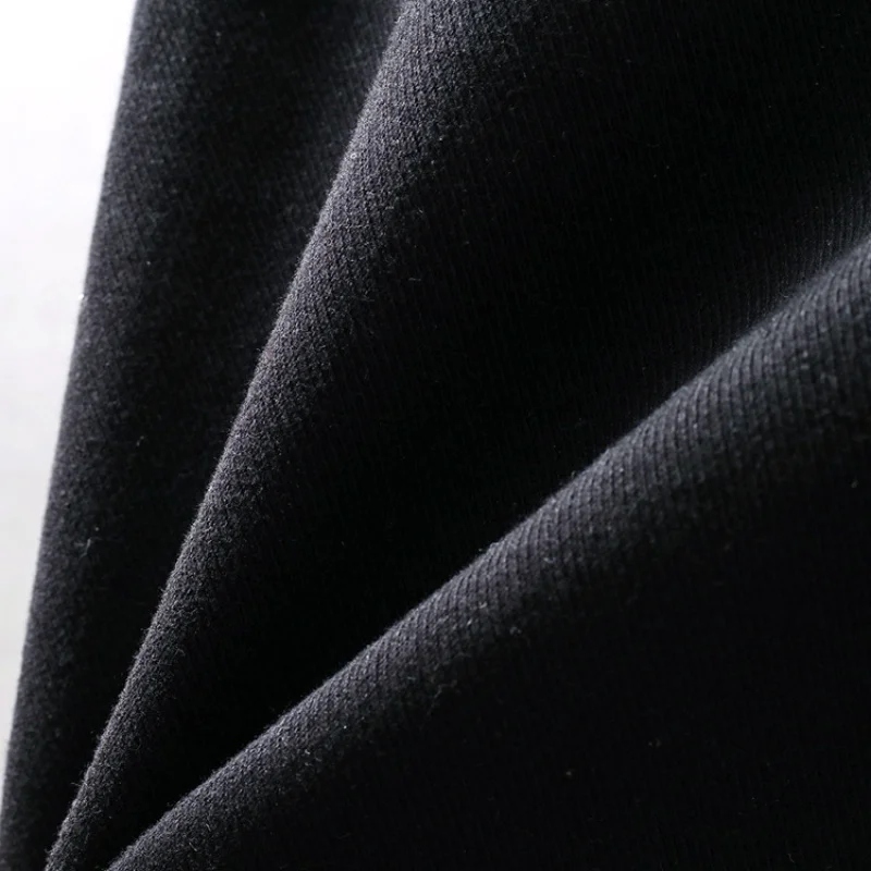 Jeans Pria Trendi Baru 2025, Hitam, Modis, Sederhana, Longgar, Tabung Lurus, Kendur, Celana Kaki Lebar