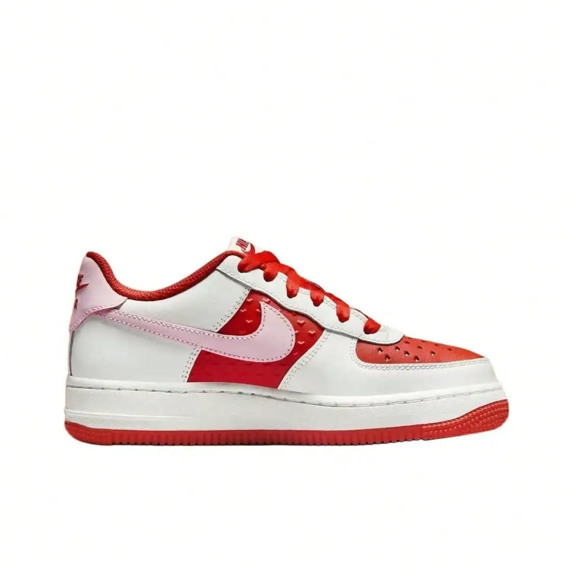 Nike Air Force 1 Low Valentine's Day Perfect Pair Fashion Versatile Non-Slip Durable Low-Top Sneakers White Red HV5165-121