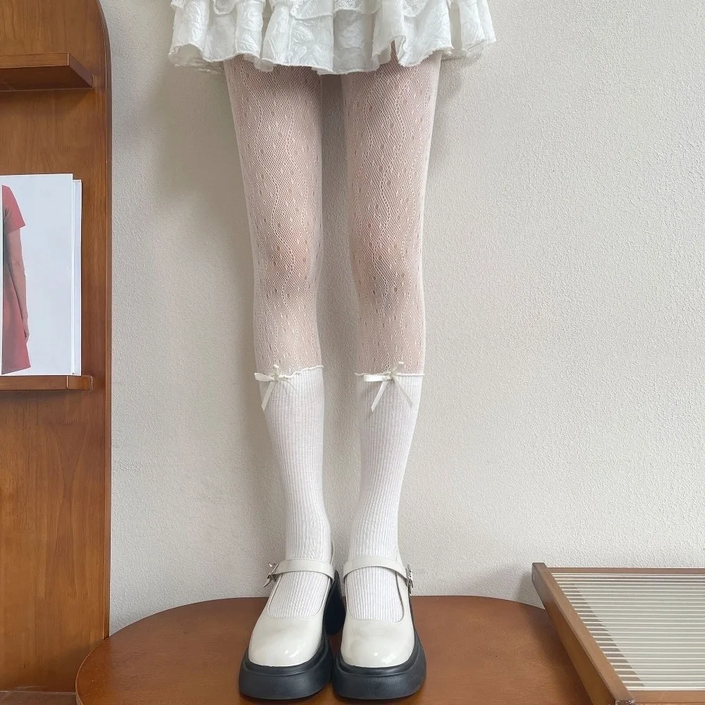 

Эластичные колготки-имитация двухслойных, утягивающие, дышащие, с кружевом в виде сердечек, сетчатые, с бахромой, для девочек