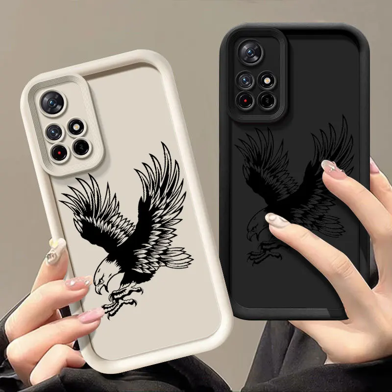 Eagle Fashine Case For Redmi NOTE 10C 11 11T 12 12S 12C 13 13C A1 A2 A3 K40 K50 PRO PLUS 4G 5G Shockproof Soft Cover Shell