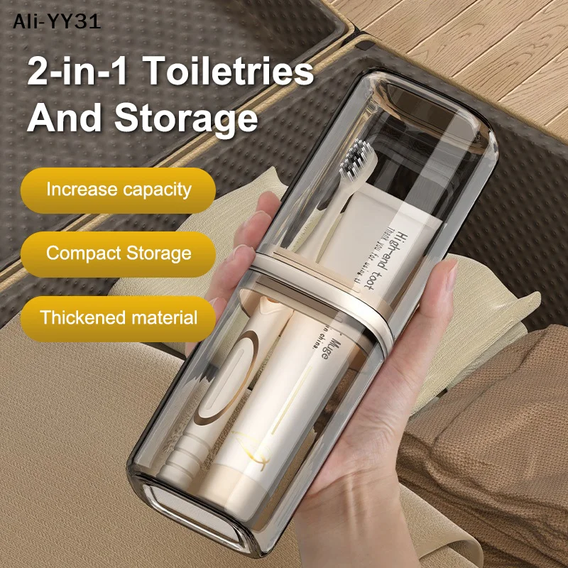 

Transparent Toothbrush Travel Containers Portable Toothbrush Case Outdoor/business Trip/travel Acessories1/3/5PCS