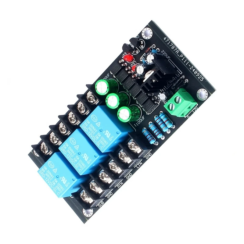 300W Digital Amplifier Speaker Protection Board Relay Protection Module 2.1 Three-Channel Speaker Delay Protection