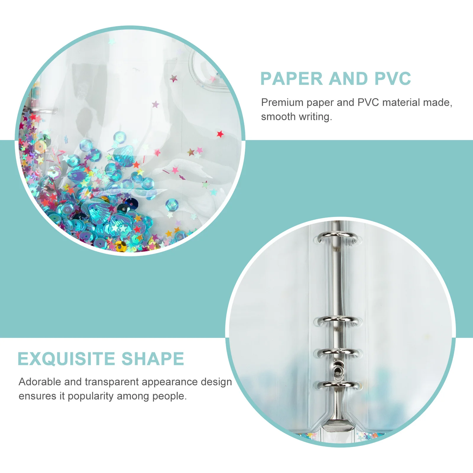 

1Set Budget Binder Book Premium Multi-Function Money Organizer with Pen Holder Transparent Storage for Cards Cash Coupons