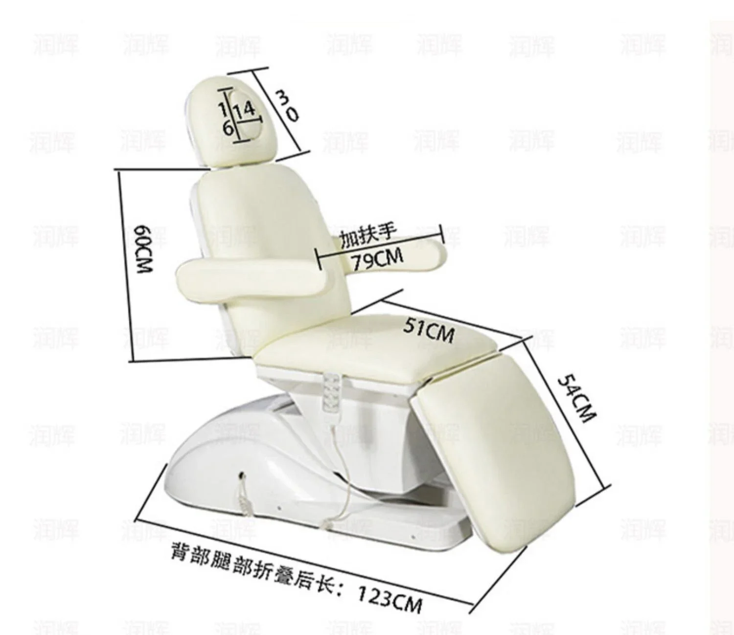 Electric tattoo embroidery micro-finishing dental bed high-end folding and lifting multi-functional beauty salon