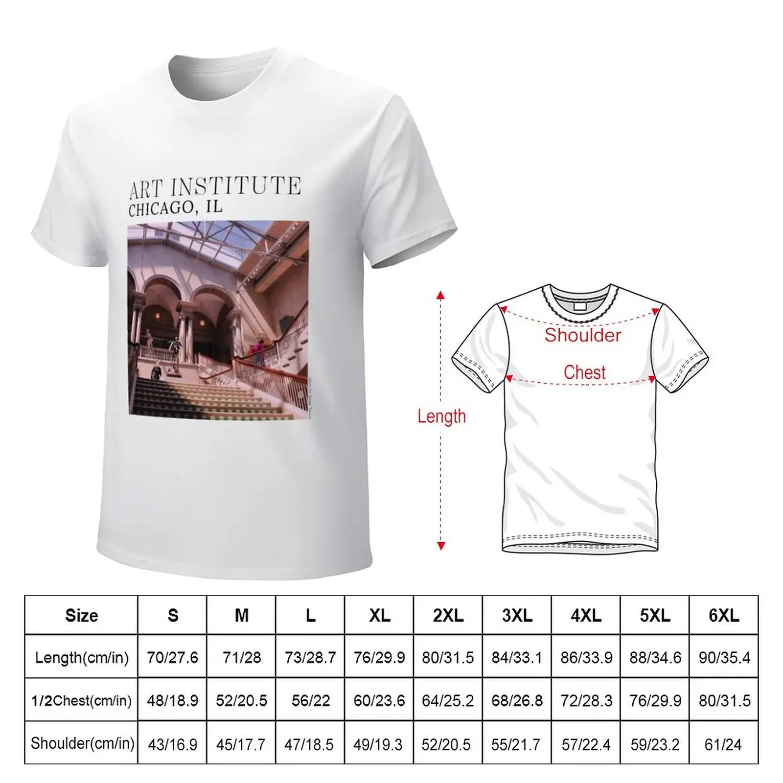 ART INSTITUTE OF CHICAGO MUSEUM PRINT T-Shirt aesthetic clothes sweat sublime plain black t shirts men