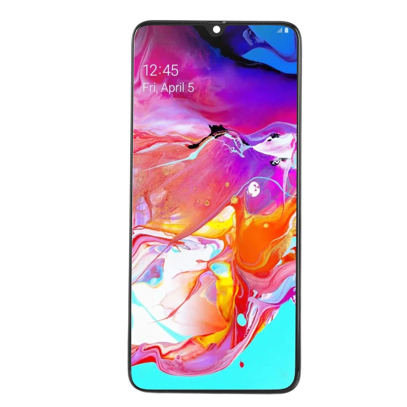 LCD Display Digitizer Screen with Frame for Samsung Galaxy A70 A705 6.7 Inch Touch Screen Assembly Replacement with Repair Tool