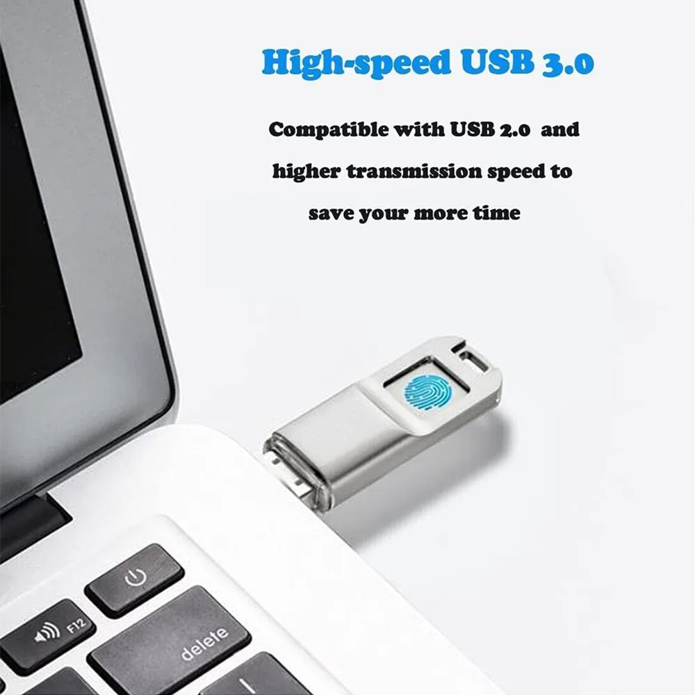 Fingerprint USB3.0 Flash Drive 32G 64G 128G Accurate Identificaiotn Privacy Management Key USB Fingerprint Flash Drive