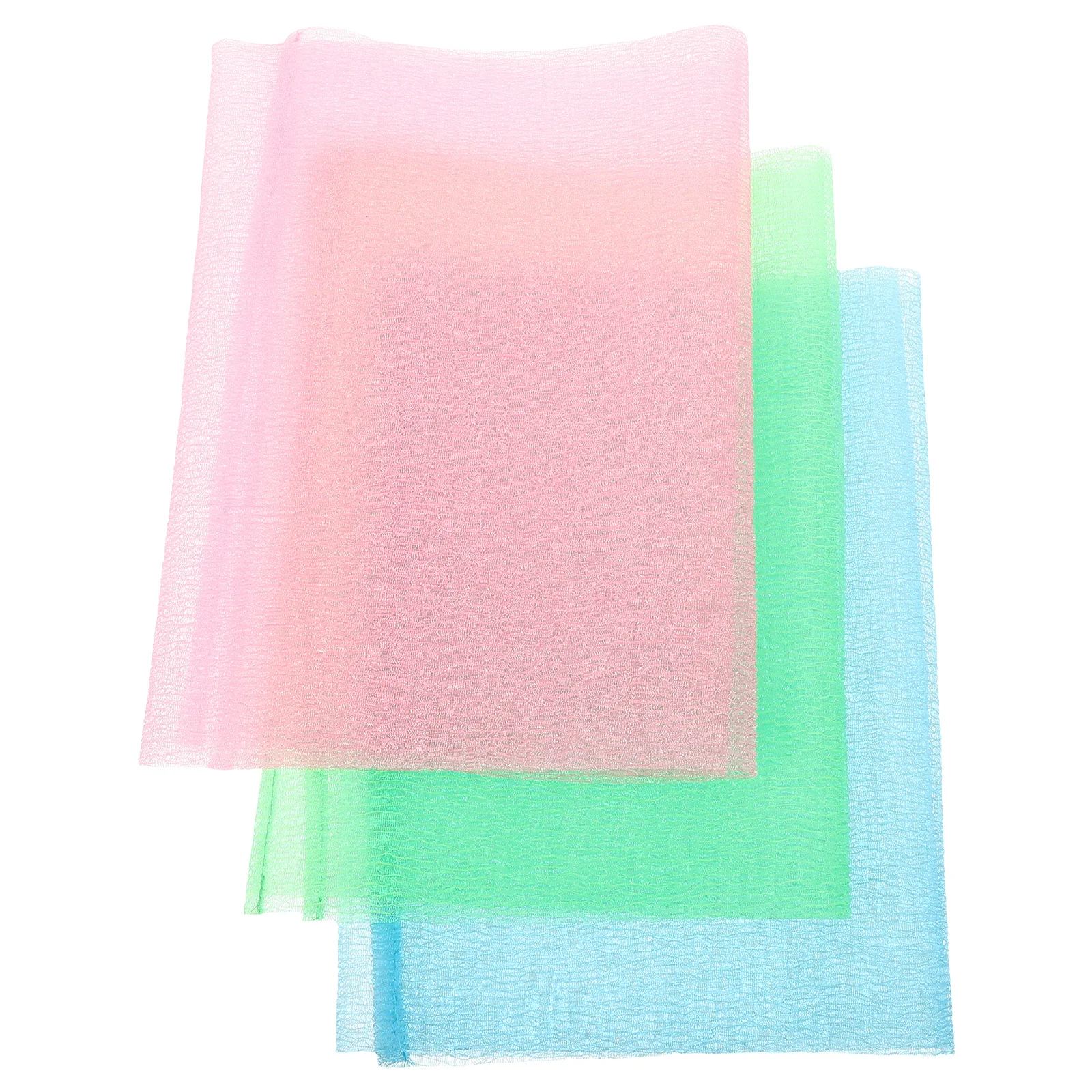 

3Pcs Back Rubbing Towels Premium Shower Exfoliator Long Bath Towels for Deep Skin Scrubber Straps Rubbing Towel