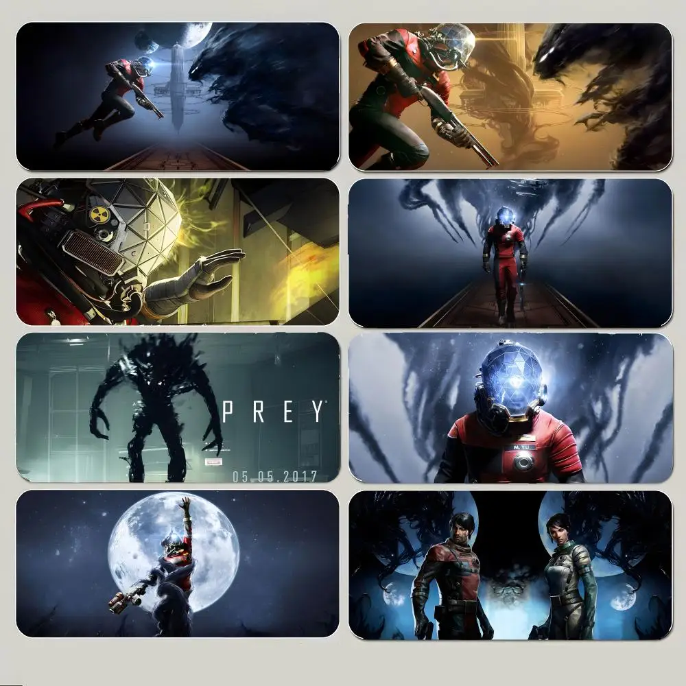 scifi alien P-Prey Mouse Pad Large Gaming Mousepad with Thick Stitched Edge Non-Slip Desk Mat