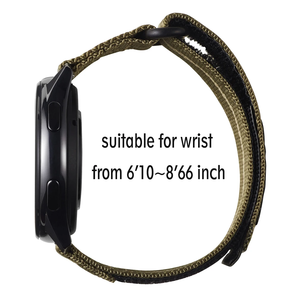 New Twill Woven Nylon Smart Watch Strap 20mm 22mm Quick Release Fashion Watchband Fabric Wristband for Smart Watch