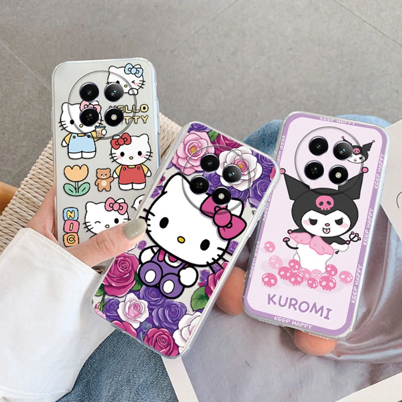Kuromi Hello Kitty Cinnamoroll Phone Case For Realme 13 12 Pro C65 C30 C30S C35 C25 C12 C25Y Narzo 50A Pirme 8i Clear Back Cover