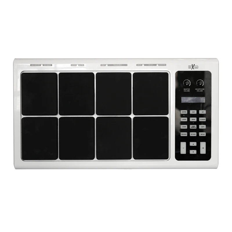 

HXM HDP-2 White Color Without Metal Stand 8 Pads Professional Octapad Percussion Instruments