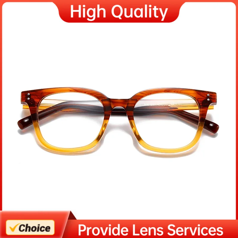 التجارة العالمية موضة GM إطار نظارات لطيف الرجال خلات 107 ملون شفاف متعدد الألوان التدرج الوحش النساء مشهد