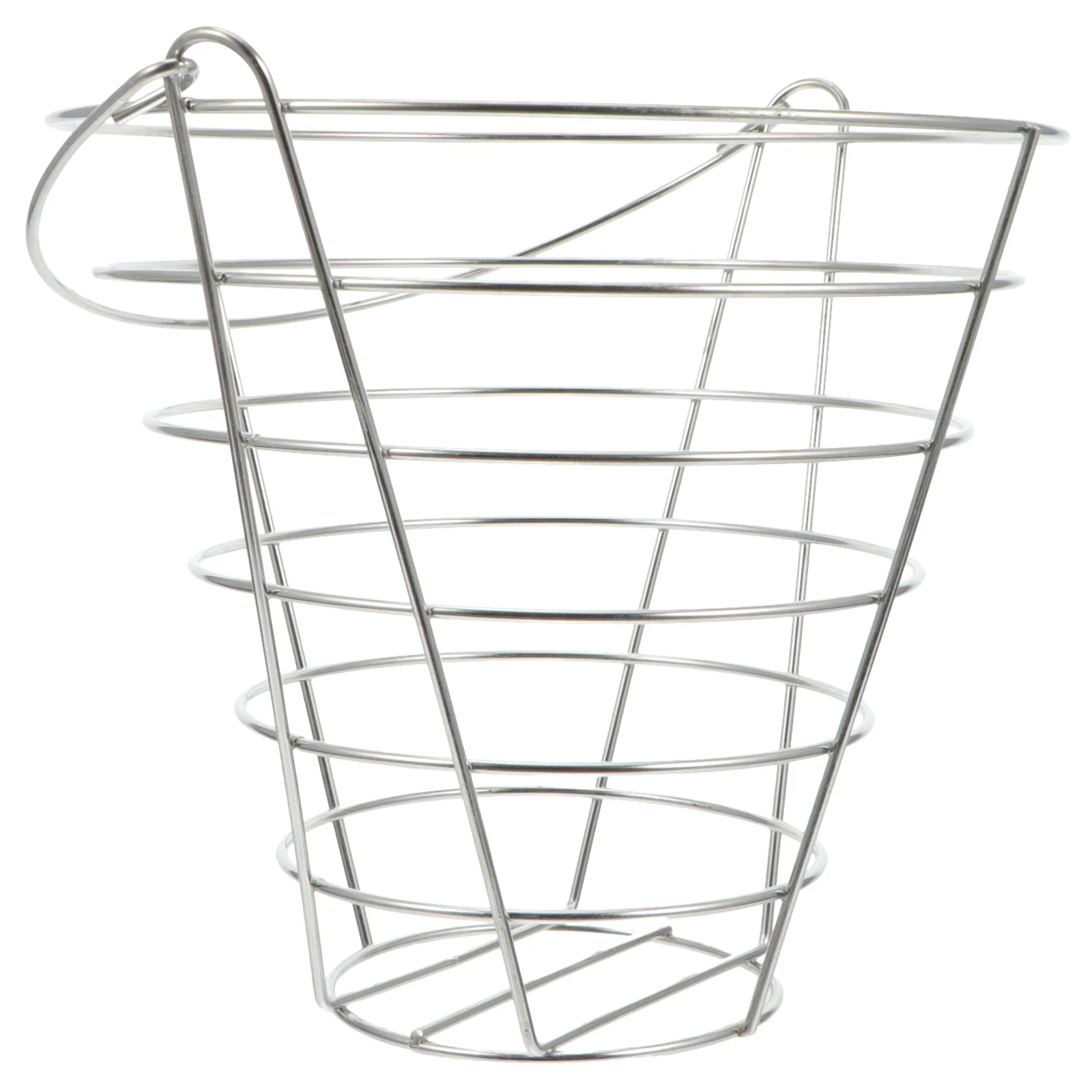 

Golf Ball Basket Holder Metal Storage Container Handle Heavy Duty Iron Frame Large Capacity Stadium Outdoor Practice