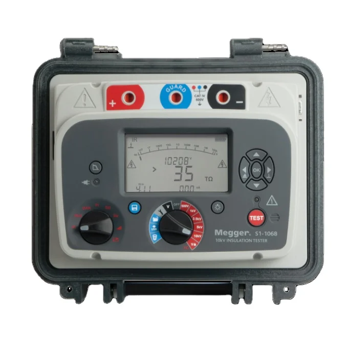 S1-1068 10kV Insulation Resistance Tester, Digital/Analog (CALIBRATED)