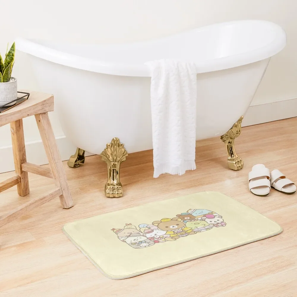 

Rilakkuma and Sumikko Gurashi Inspired Graphic Bath Mat Bathroom Shower Kitchen Rug Baths Bathroom Mat