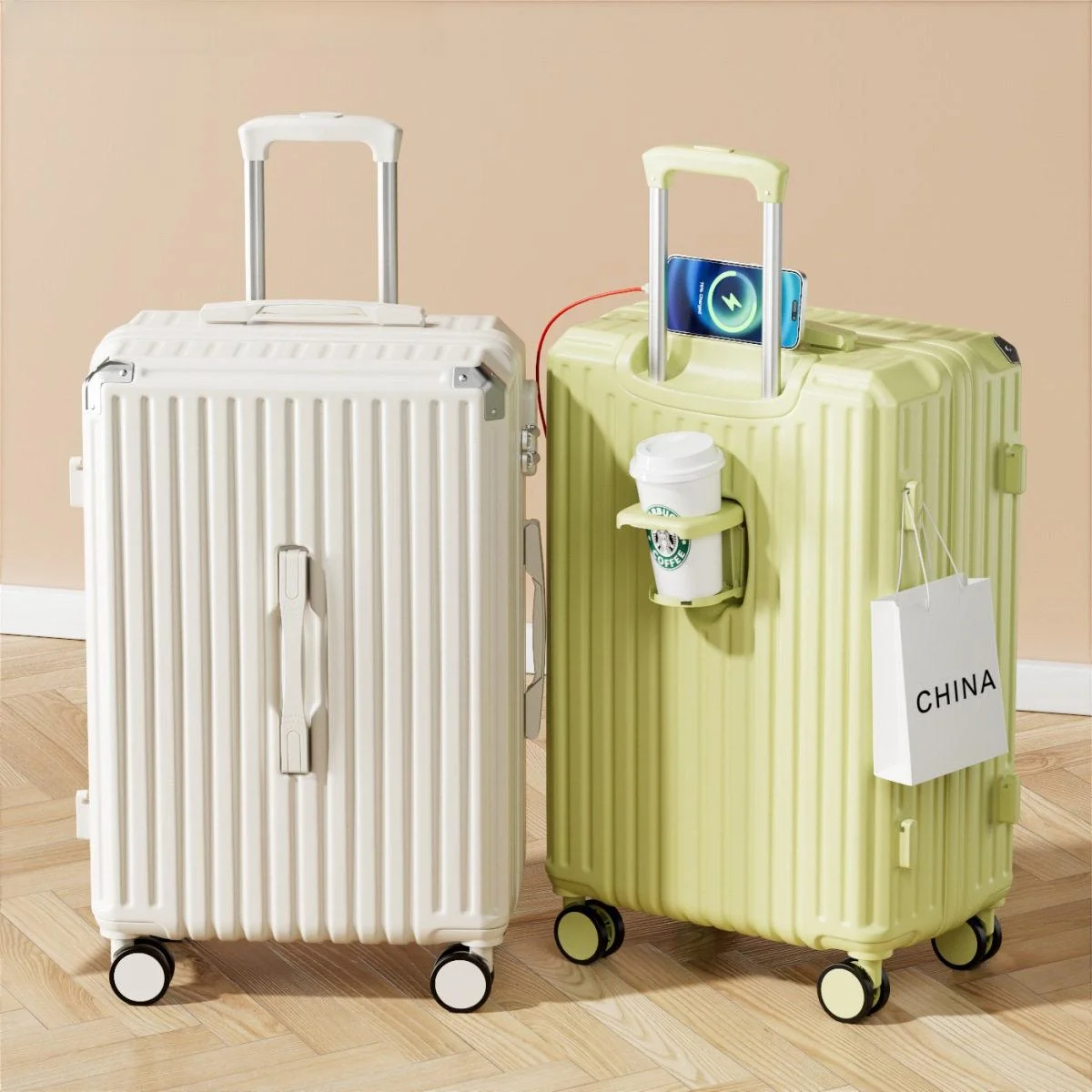 new-2026-women's-20-inch-carry-on-suitcase-large-capacity-password-box-24-inch-novelty-travel-bag-retro-rock-casual-design