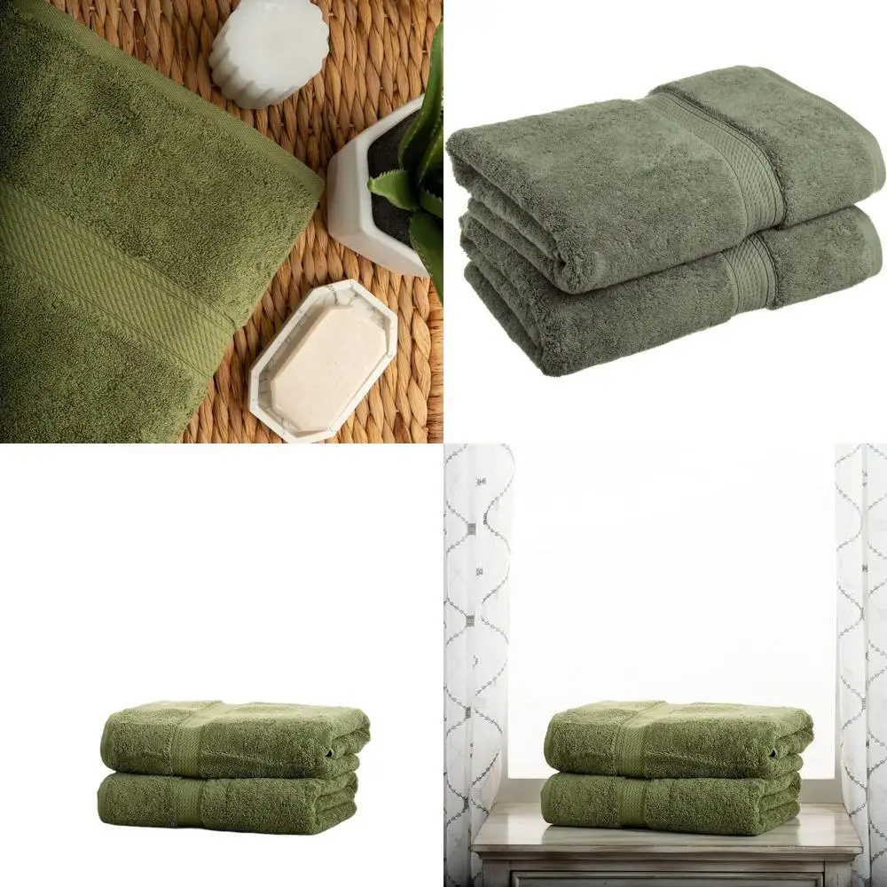 

Роскошный набор полотенец из египетского хлопка, 2 штуки, 30 x 55 см, цвет лесной зелени