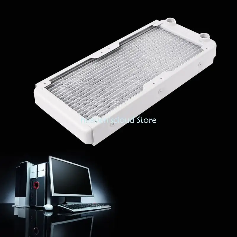 Y88B Алюминиевый радиатор ЦП Охлаждающий теплообменник с 1/4 дюймами нити 18 трубок