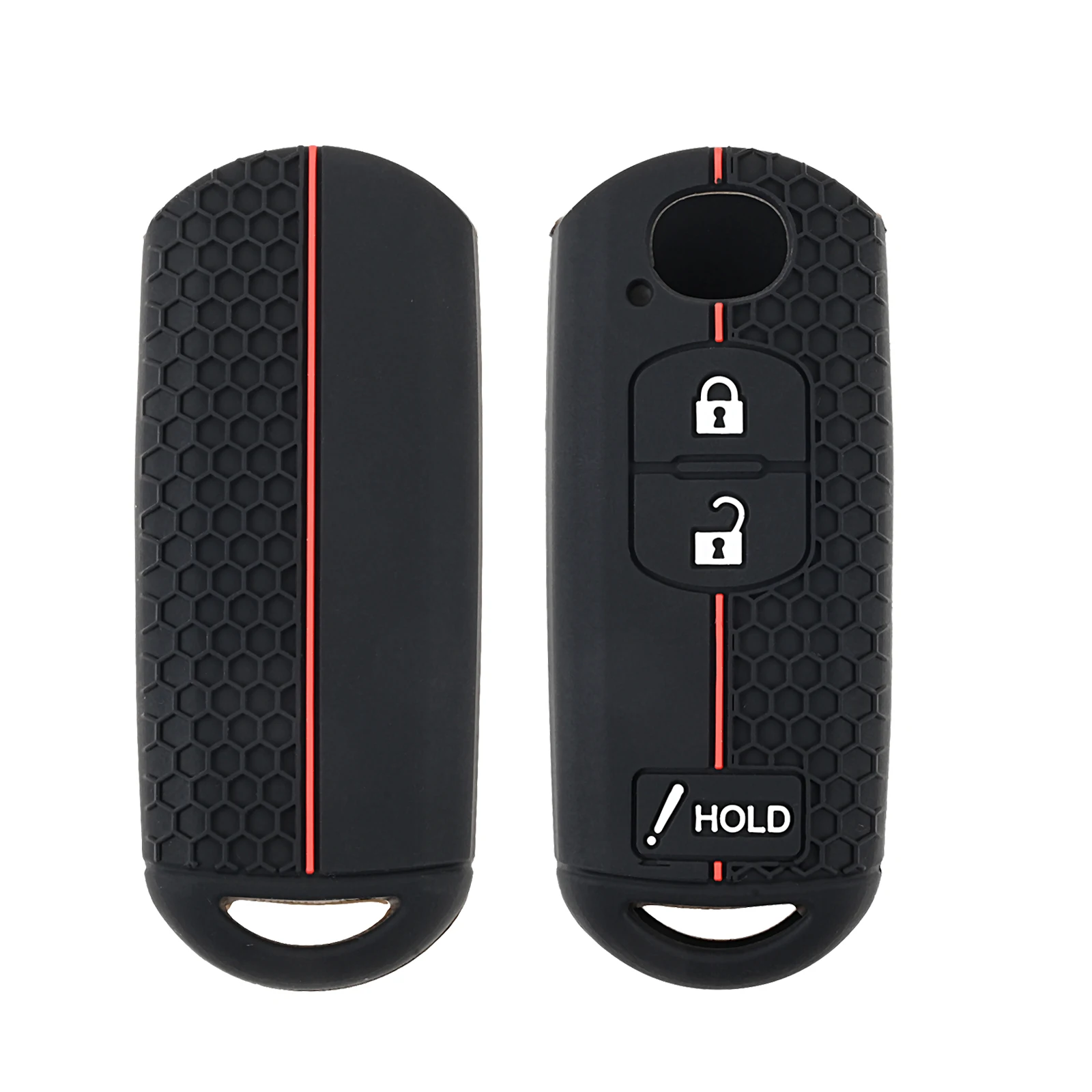 

1Pc Black with Red Line Car Key Cover Silicone Key Case Cover For Mazda 2 3 Demio Atenza Axela CX-5 CX-3 CX-9 3 4 CX30 2016-2019