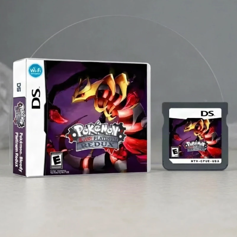 NDS Game Card Pokémon Bloody Platinum Redux Retro Video Games for 3DS NDSi NDSL Game Cartridges Hobby Collection Gifts Toys