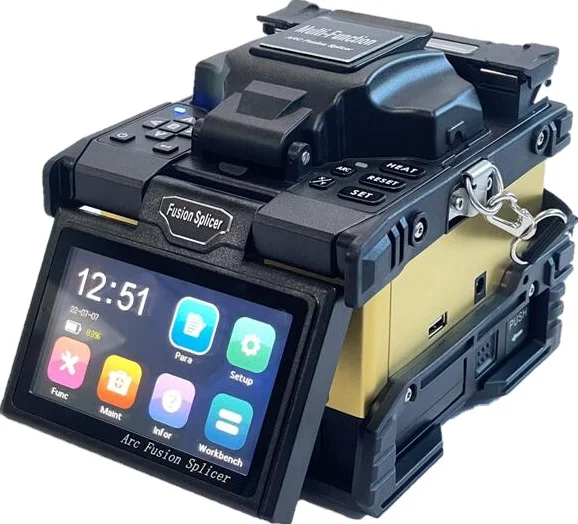 Fusionadora de fibra óptica de alta velocidad WF680 con calibración de posición ARC, 6s, pantalla táctil, precio de fábrica