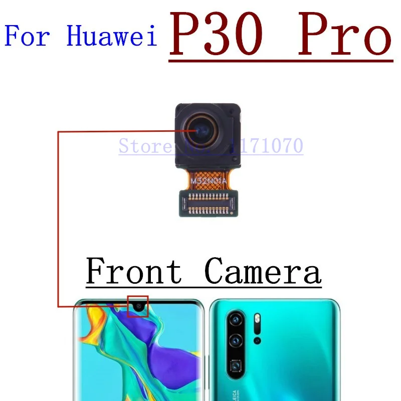 Original For Huawei P30 Pro Lite Front Rear View Back Camera Frontal Main Facing Small Camera Module Flex Replacement Parts