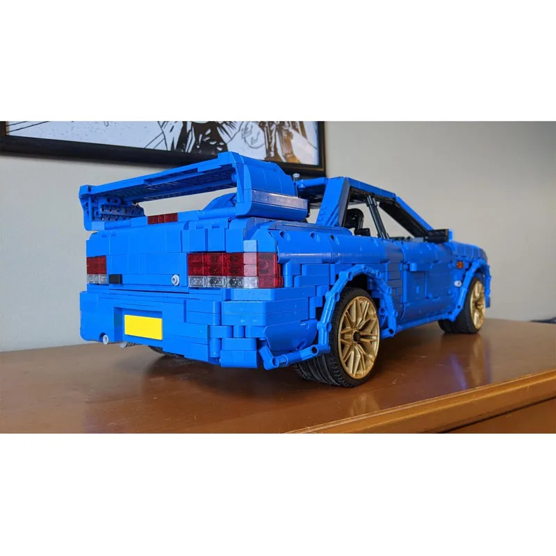 MOC-186820 Blue New 22B STiGT Supercar Building Block Model 4186 Parts MOC Creative Kids Adult Birthday Building Blocks Toy Gift