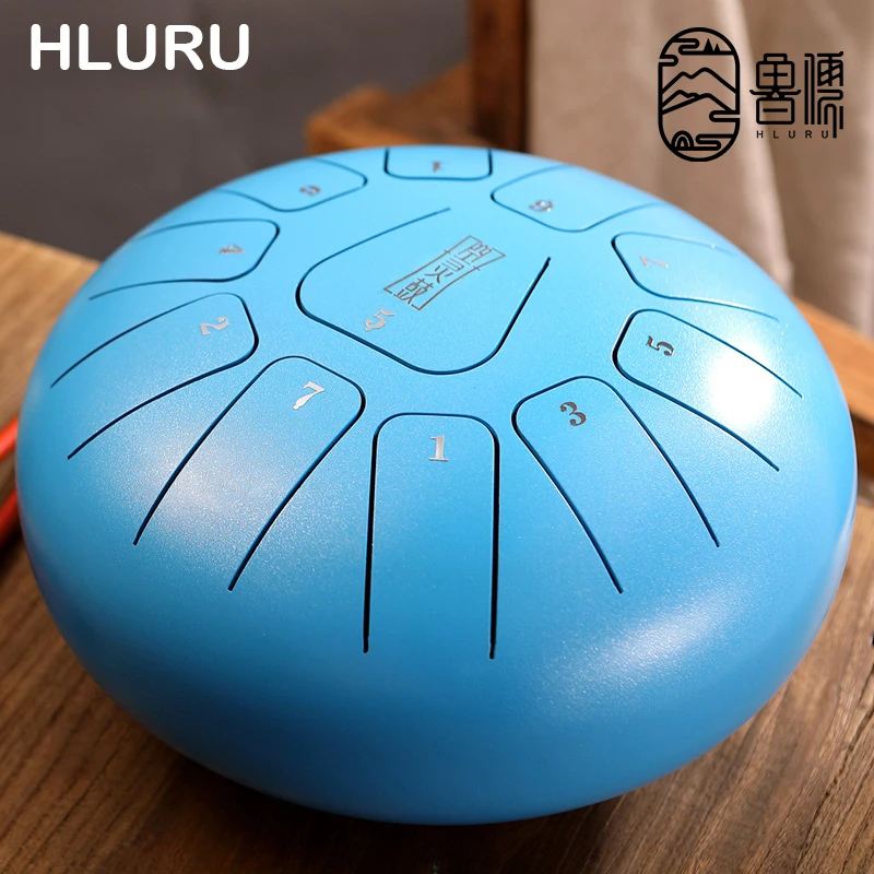 

Hluru 12 Inch Glucophone Steel Tongue Drum 11 Notes C Tone Music Drum Ethereal Drum Yoga Meditation Percussion Instrument