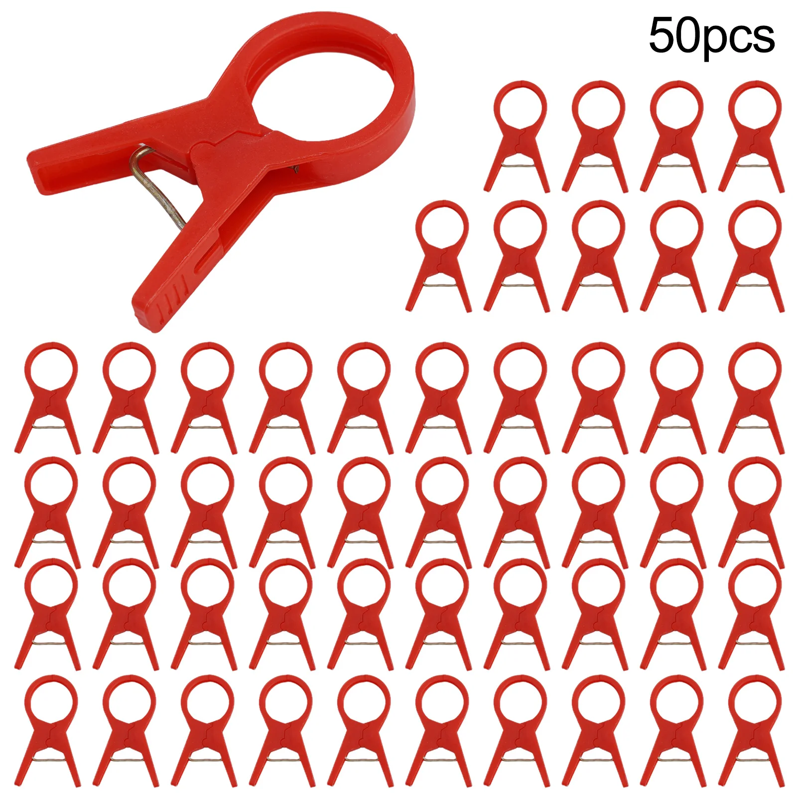 Support Fixing Clip Plant Support Clips 18mm Black 18mm Red Plastic Material 30mm Black 30mm Red 50pcs Practical